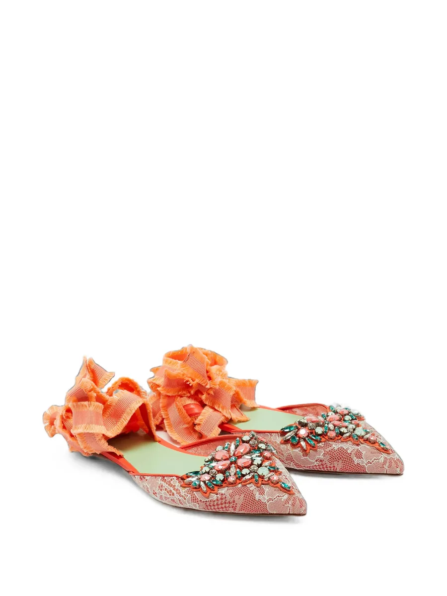 lace crystal-embellished sandals 2