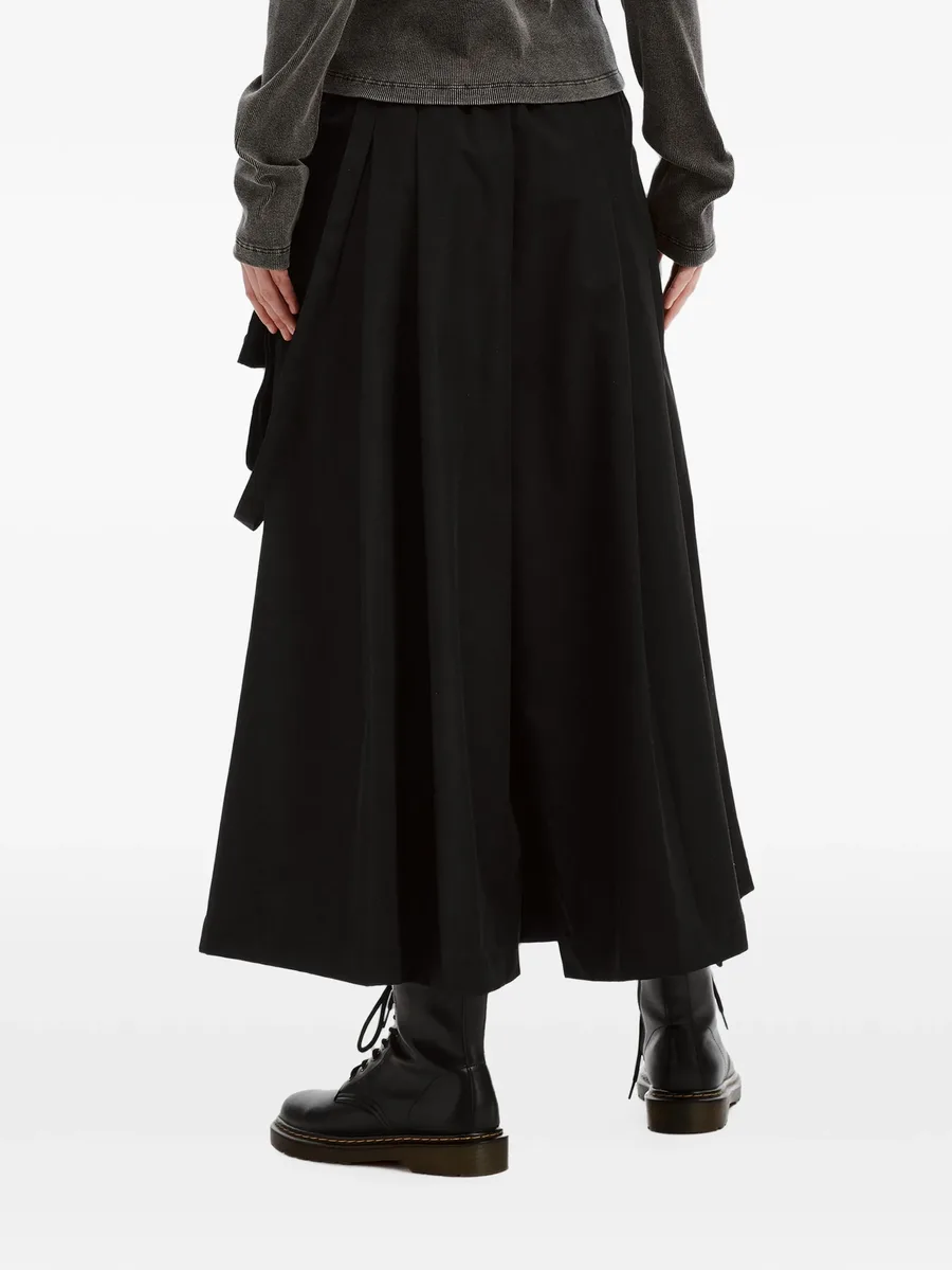 pleated buckle-detail palazzo pants 4