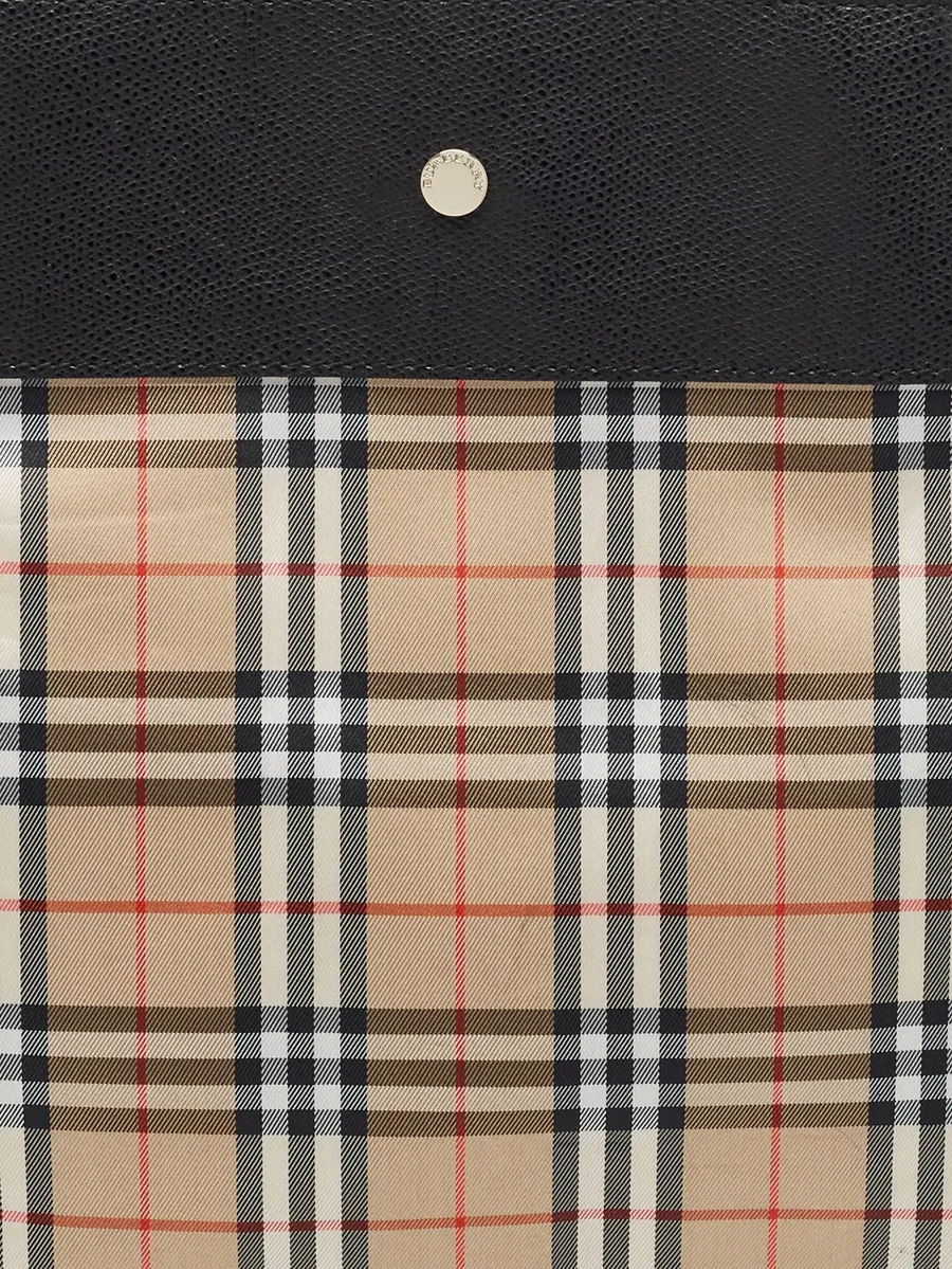 check pattern-print tote bag 4