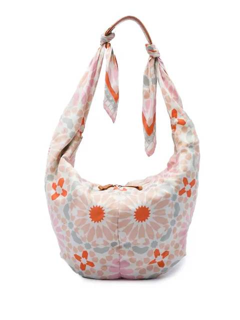 2006 Printed Silk Anagram Scarf hobo bag