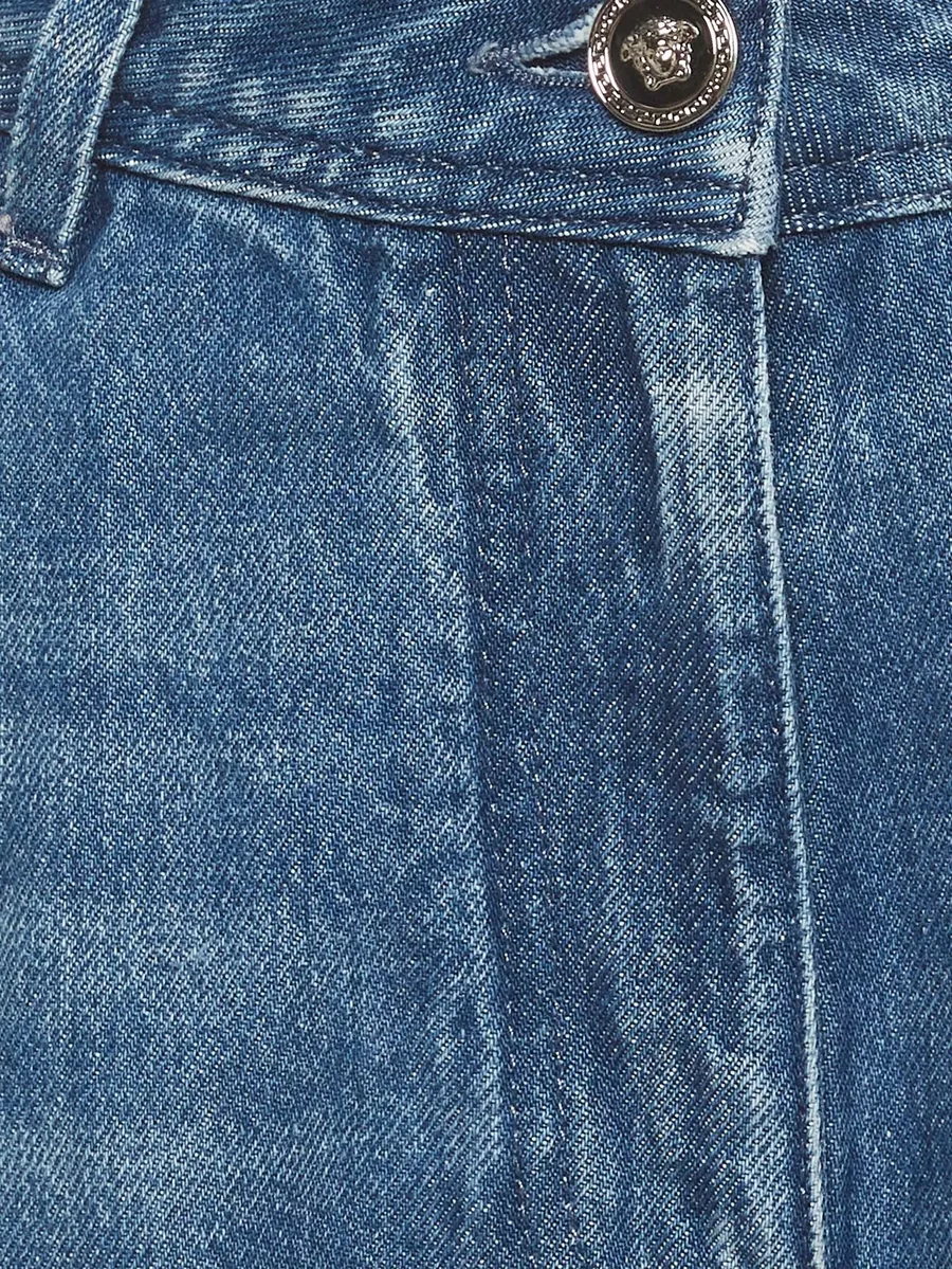 Medusa detail straight-leg jeans 3