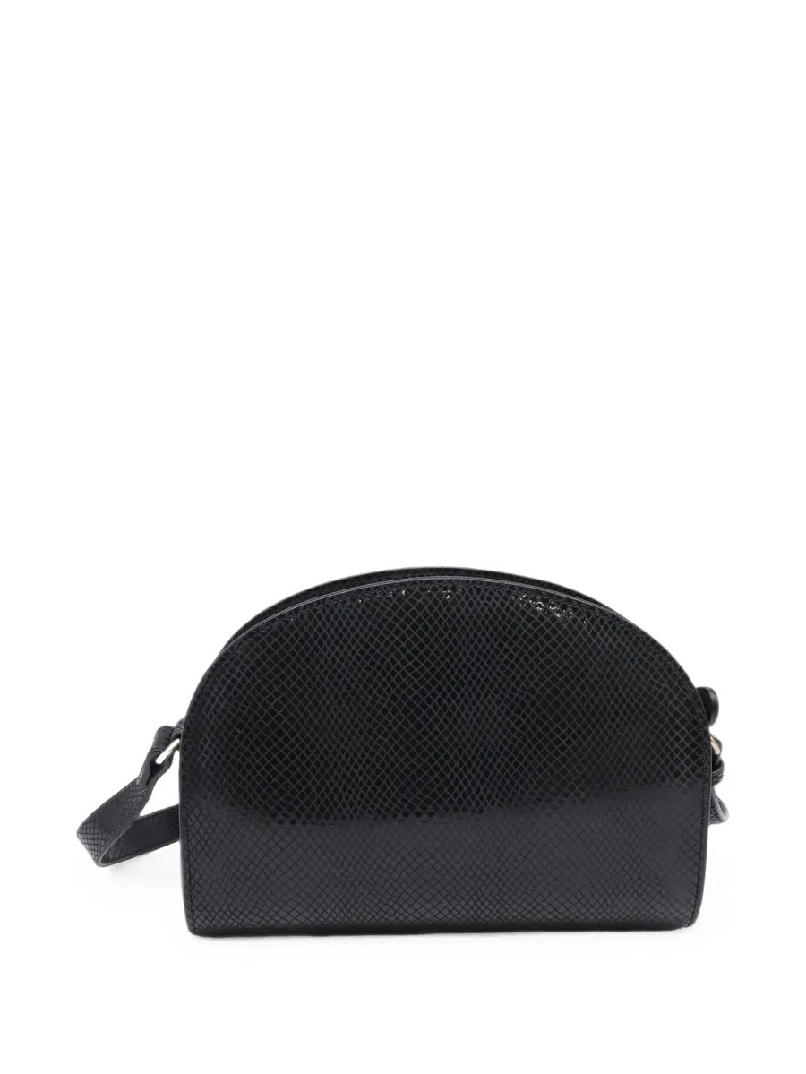 Demi-Lune snake-embossed crossbody bag 2