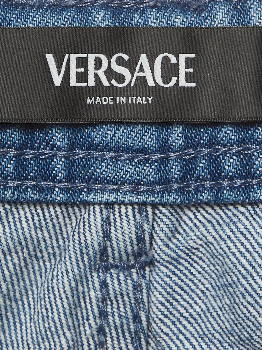 Medusa detail straight-leg jeans 4