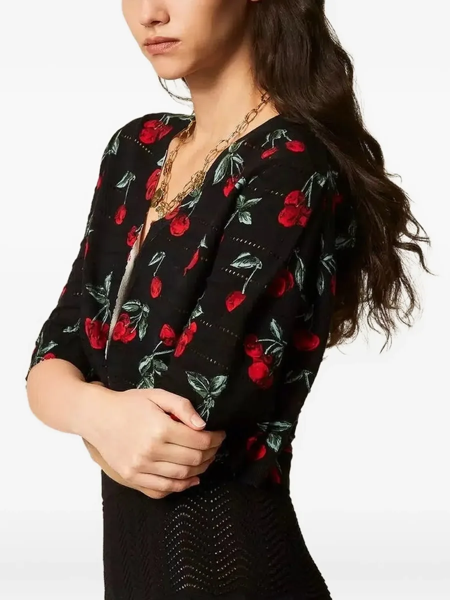 cherry-print cardigan 2