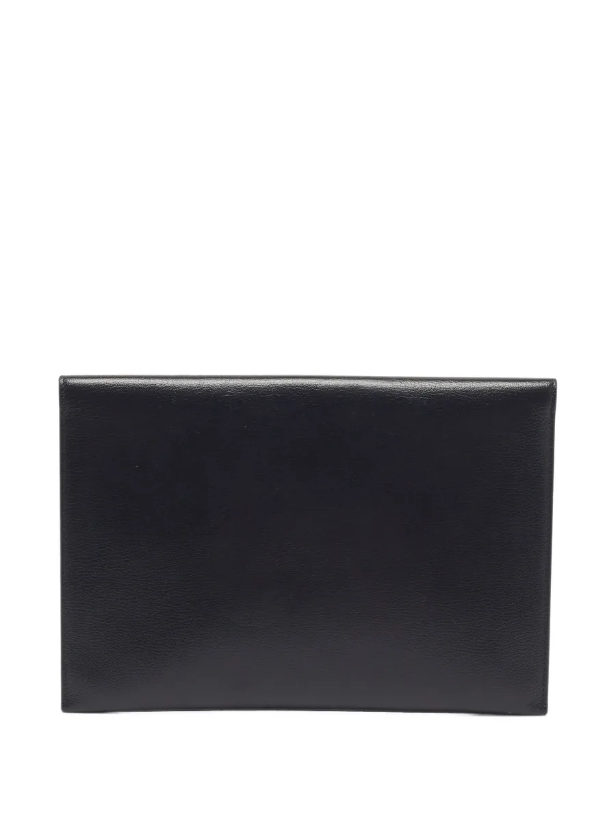 skull-motif leather clutch bag 2