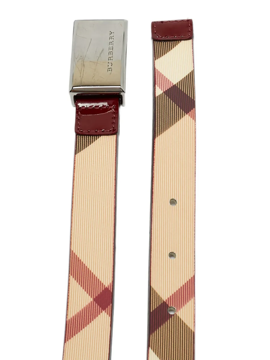 Nova Check buckle belt 4