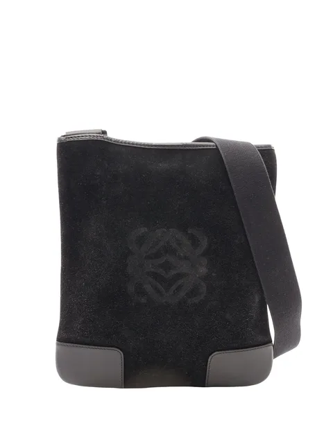 2000-2026 Suede Anagram crossbody bag