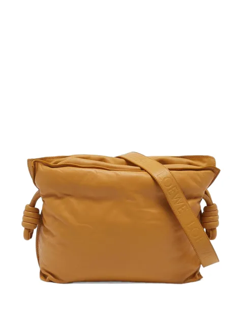 Puffer Flamenco debossed-logo shoulder bag
