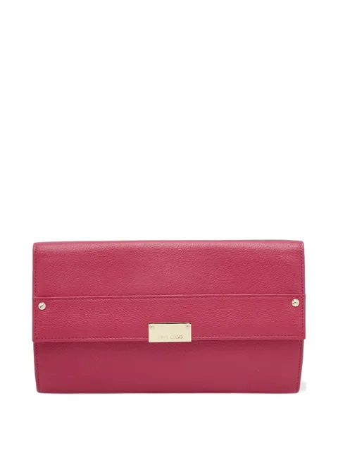 Reese grained leather clutch bag