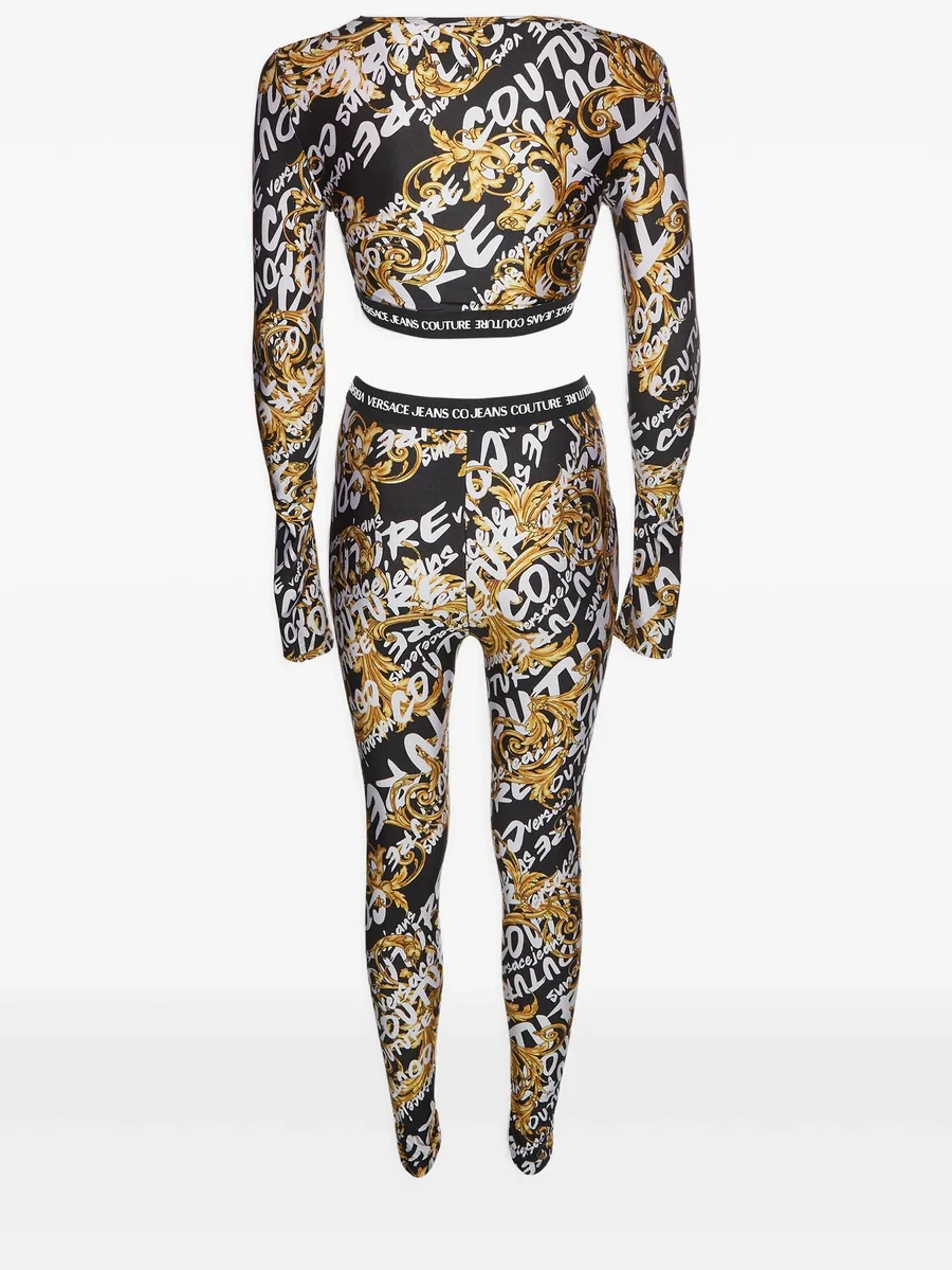 barocco-print leggings set (set of two) 2