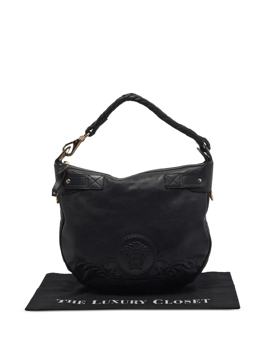Medusa embossed-logo shoulder bag 2