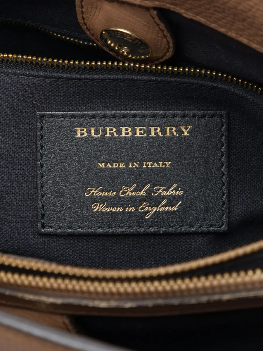 2000-2017 Medium Calfskin and House Check Banner satchel 6