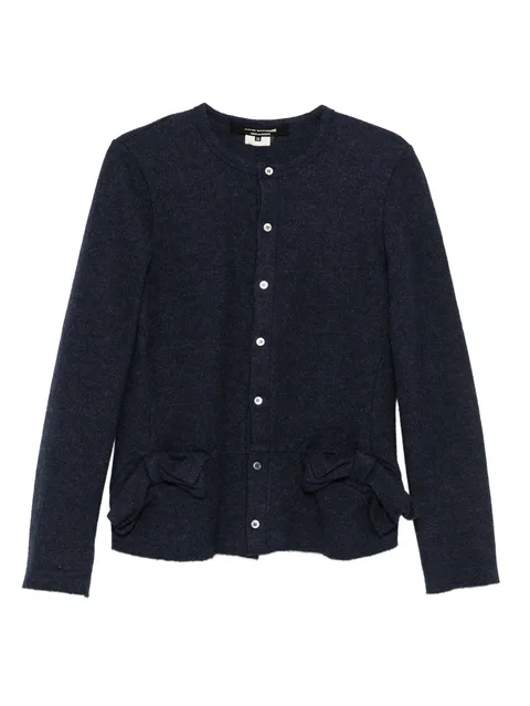 1990s bow-detail wool jacket