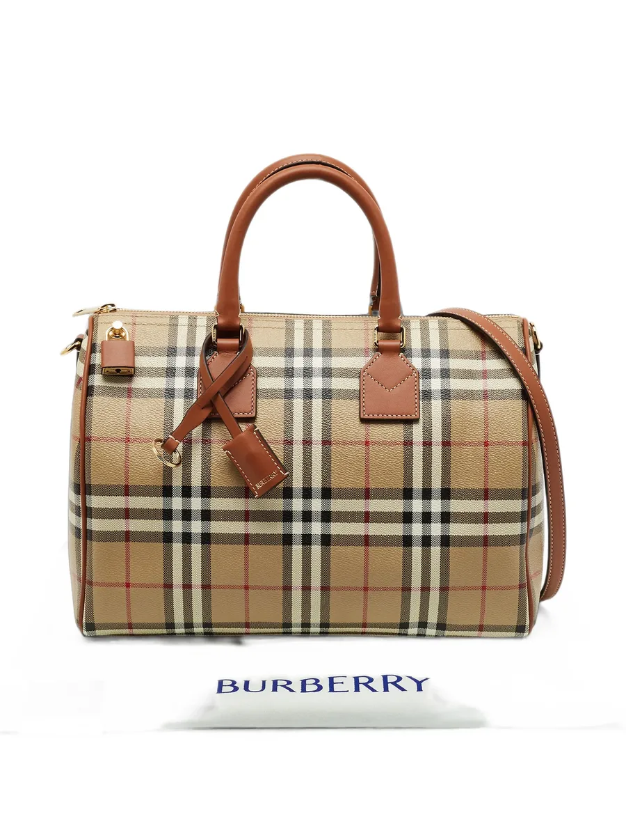 Vintage Check bowling bag 5