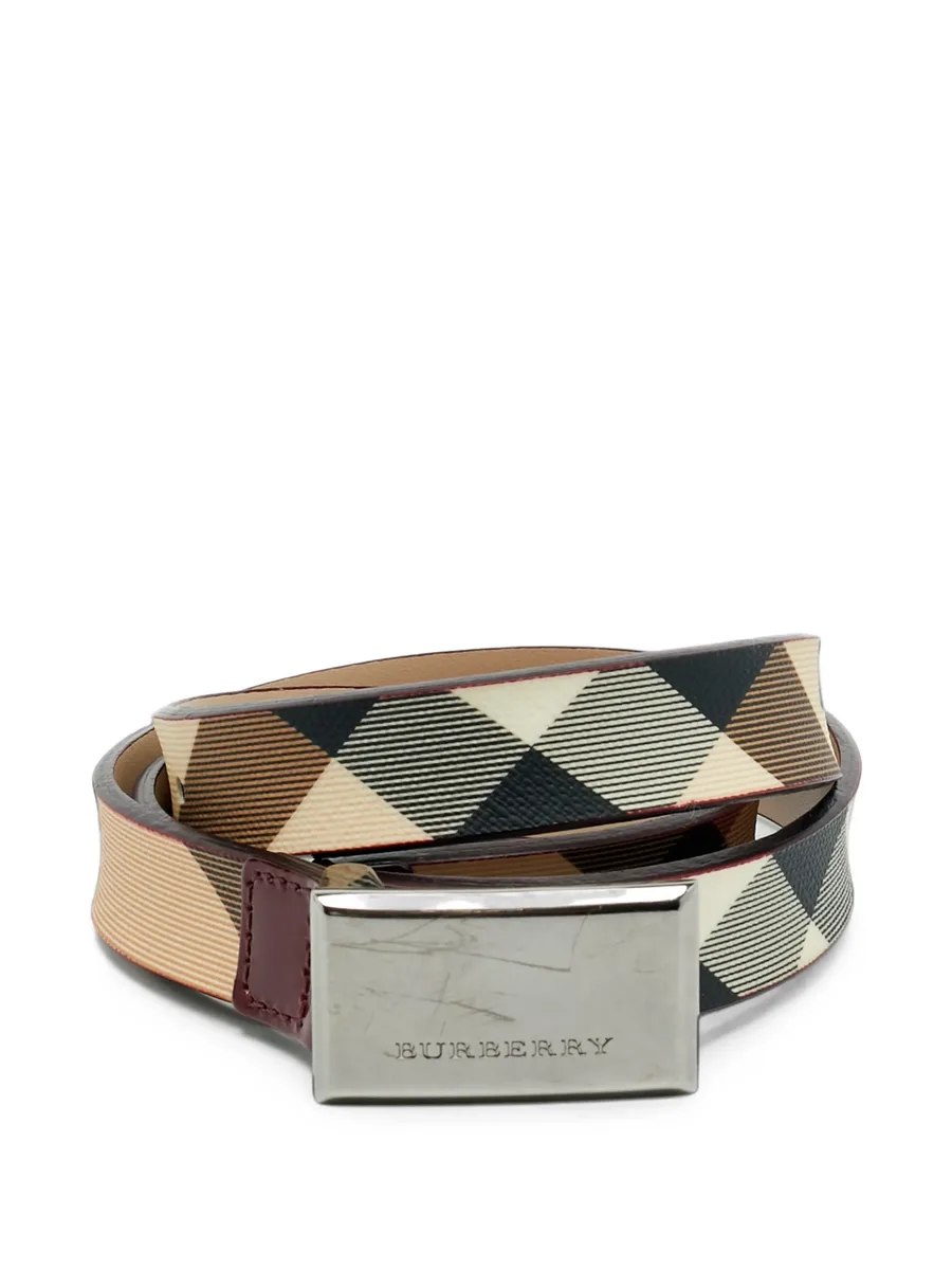 Nova Check buckle belt 2