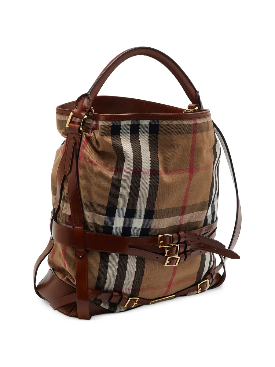 medium Bridle Gosford House Check tote bag 3