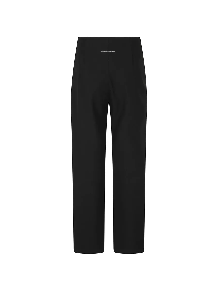 pleated straight-leg trousers 2