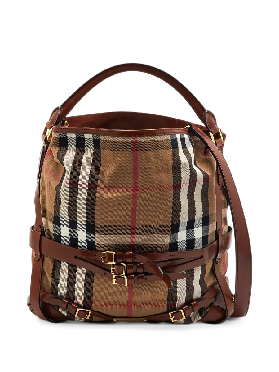 medium Bridle Gosford House Check tote bag 1