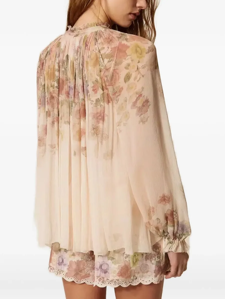 floral crépon blouse 3