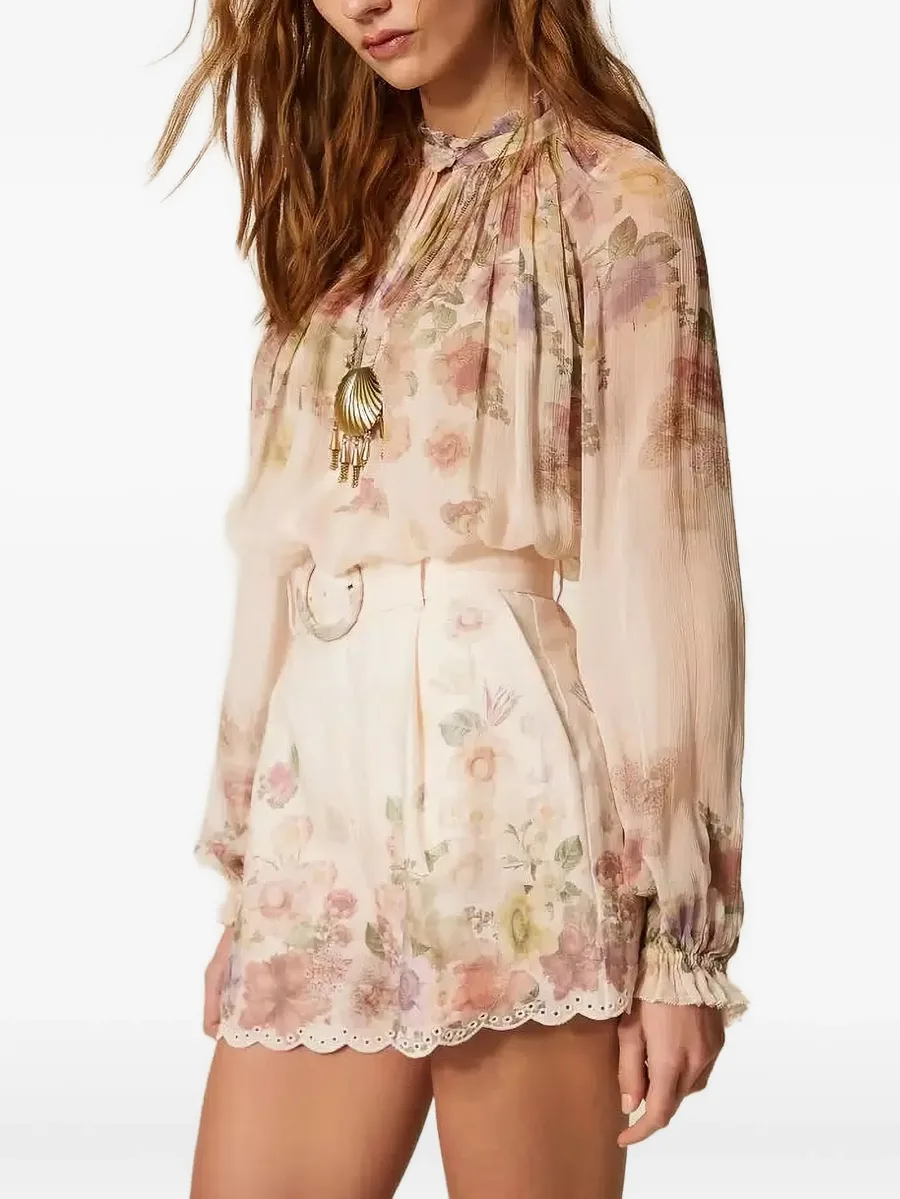 floral crépon blouse 2