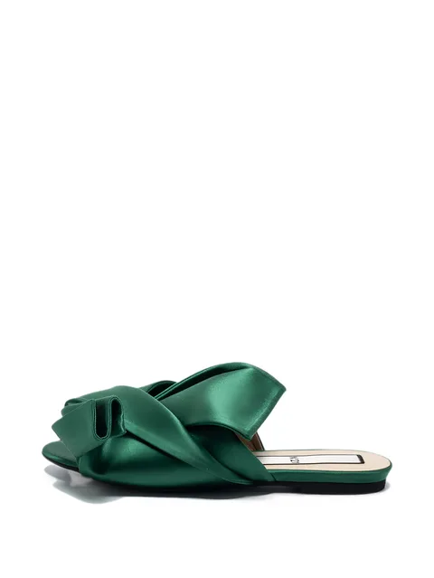 Raso knot-detail flat sandals