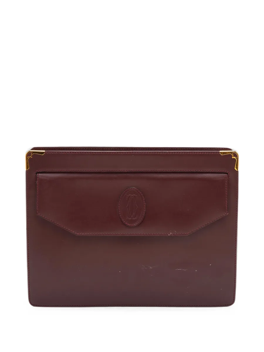 Must de Cartier leather clutch bag 1