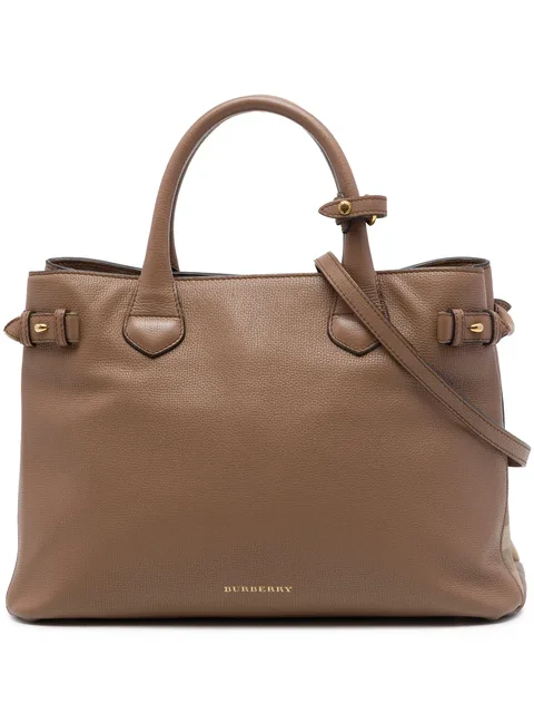 2000-2017 Medium Calfskin and House Check Banner satchel