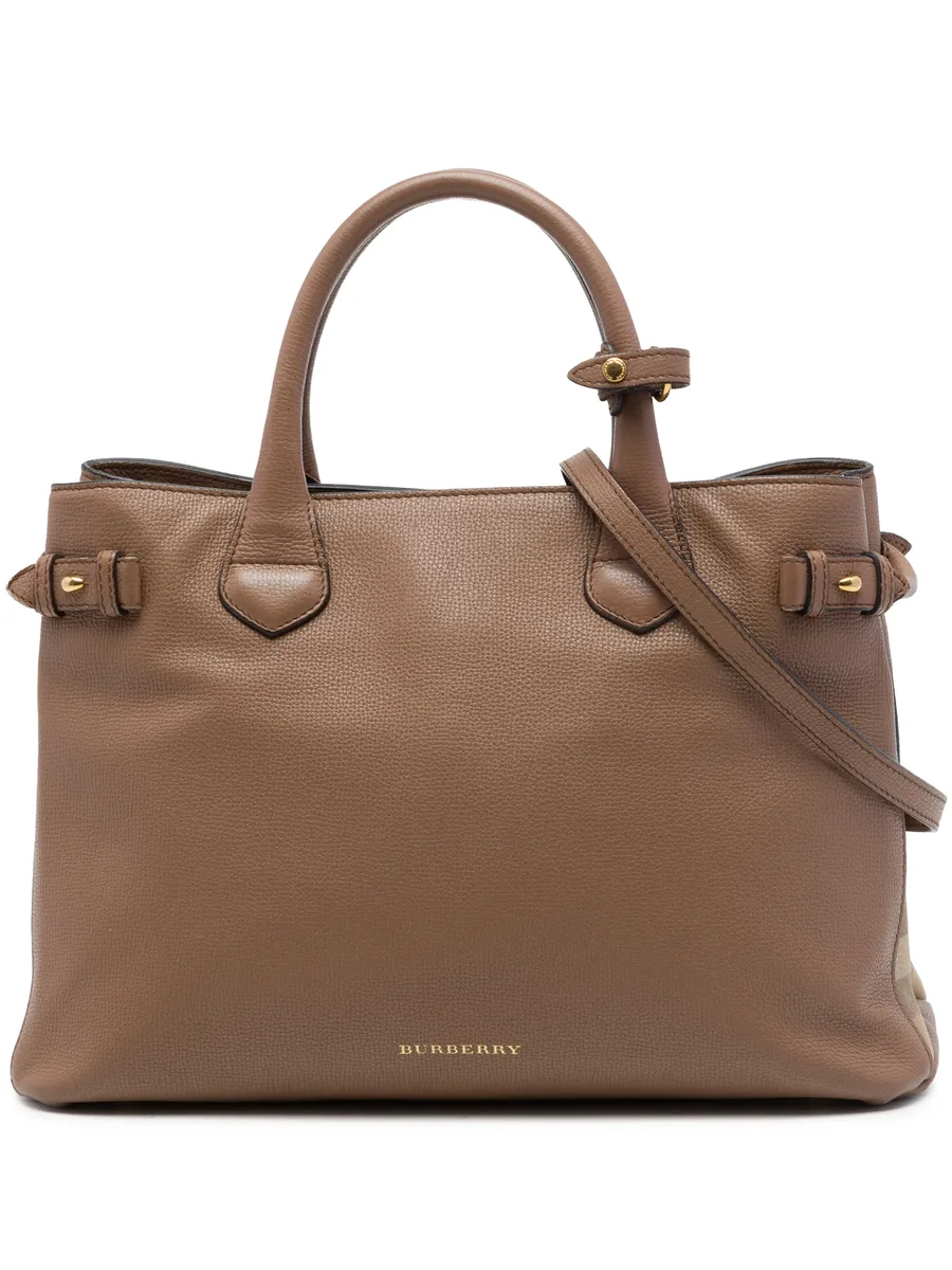 2000-2017 Medium Calfskin and House Check Banner satchel 1