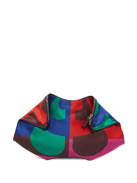 De Manta printed clutch bag