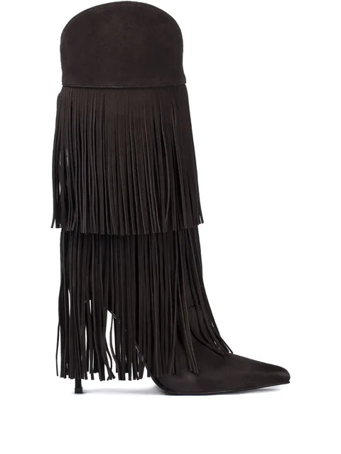120mm Andy layered-fringe cowboy boots