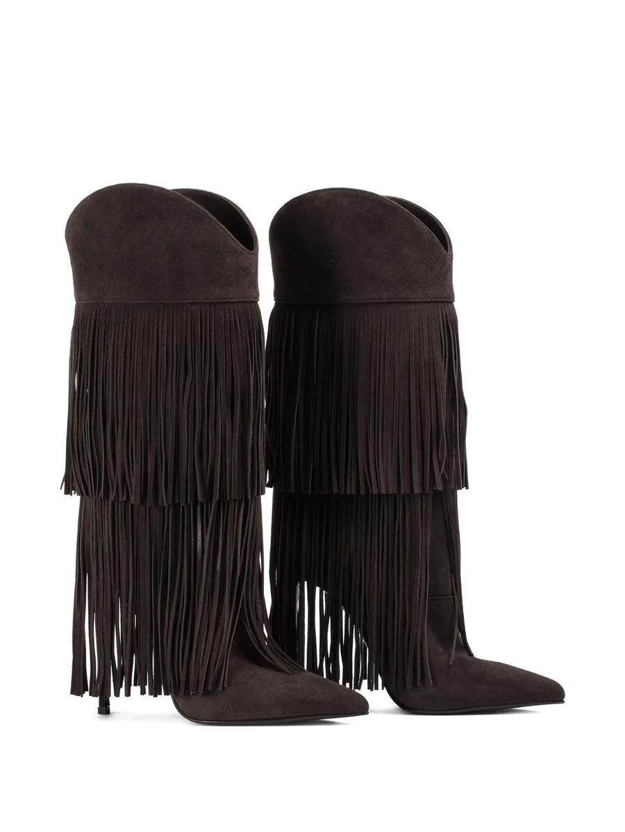 120mm Andy layered-fringe cowboy boots 3