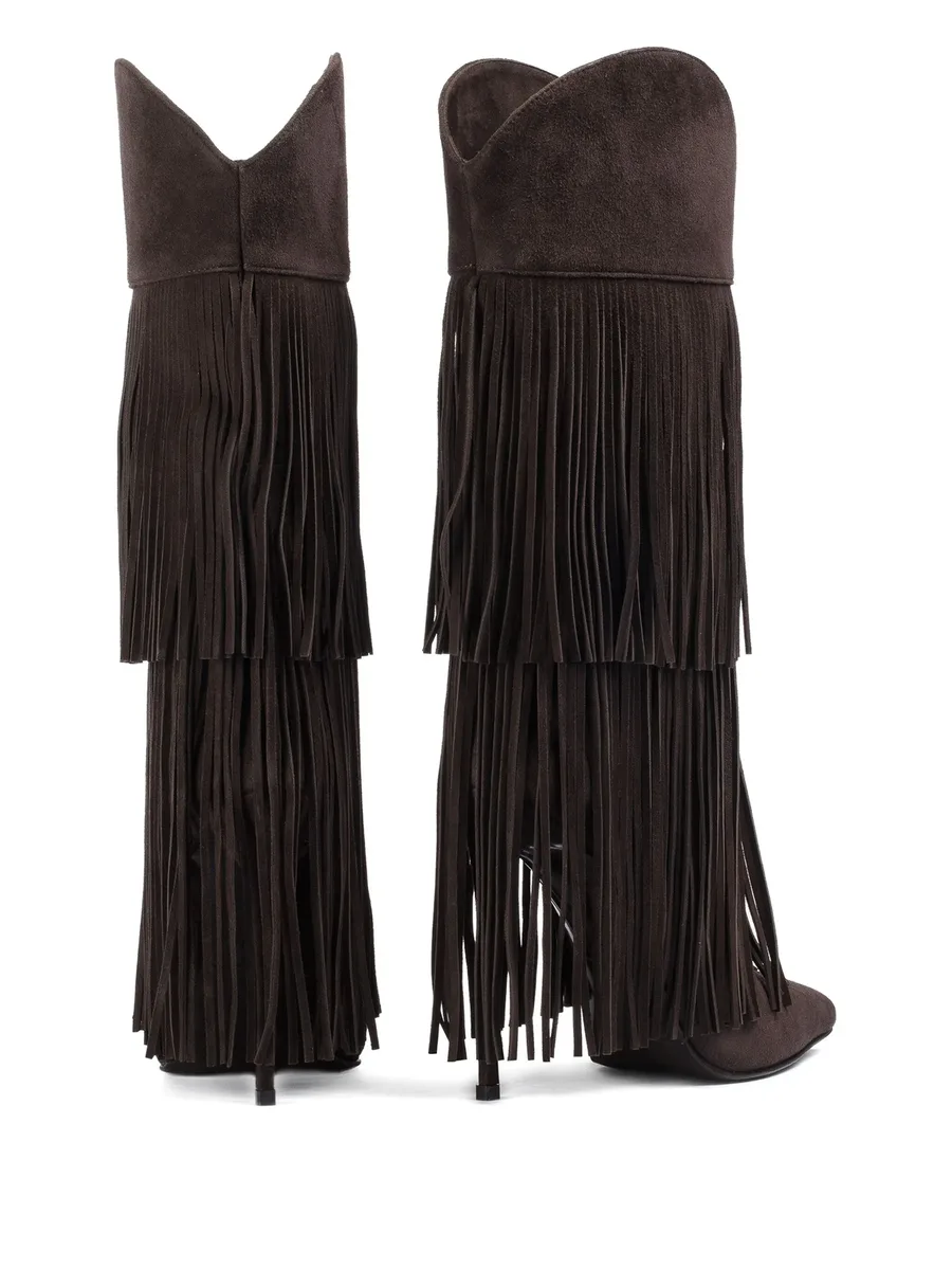 120mm Andy layered-fringe cowboy boots 6