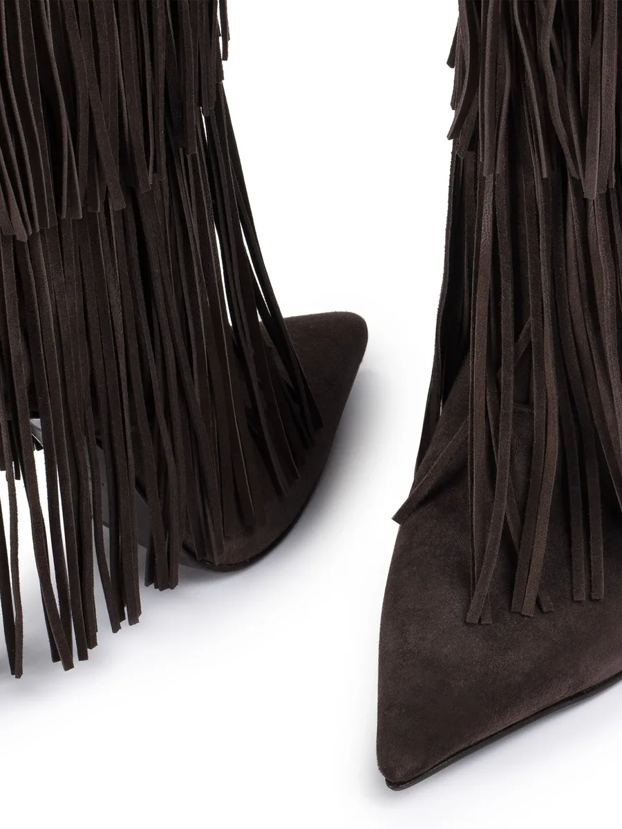 120mm Andy layered-fringe cowboy boots 8