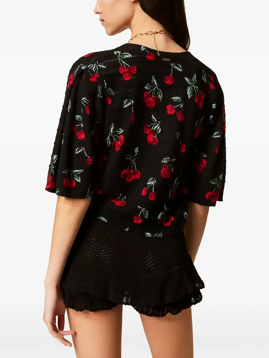 cherry-print cardigan 3
