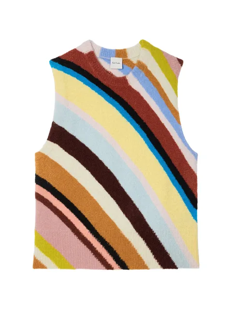 'Swirl' knitted tank top