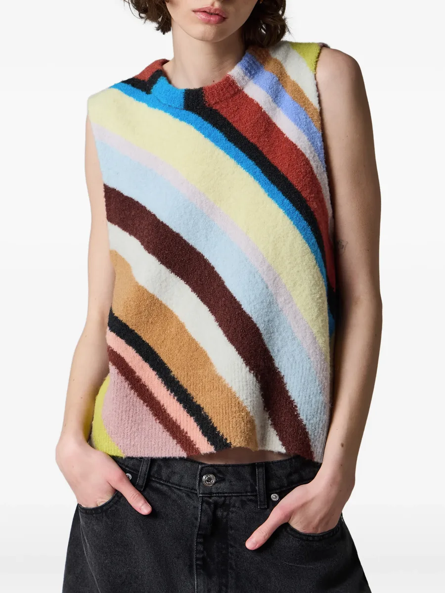 'Swirl' knitted tank top 3