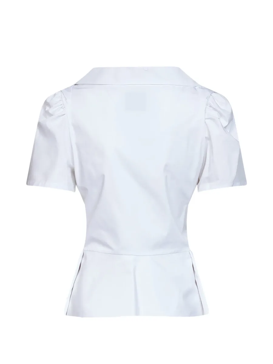 Monday peplum puff-sleeve top 2