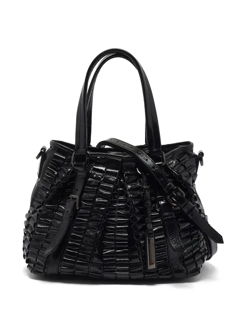 large Lowry patent leather tote bag