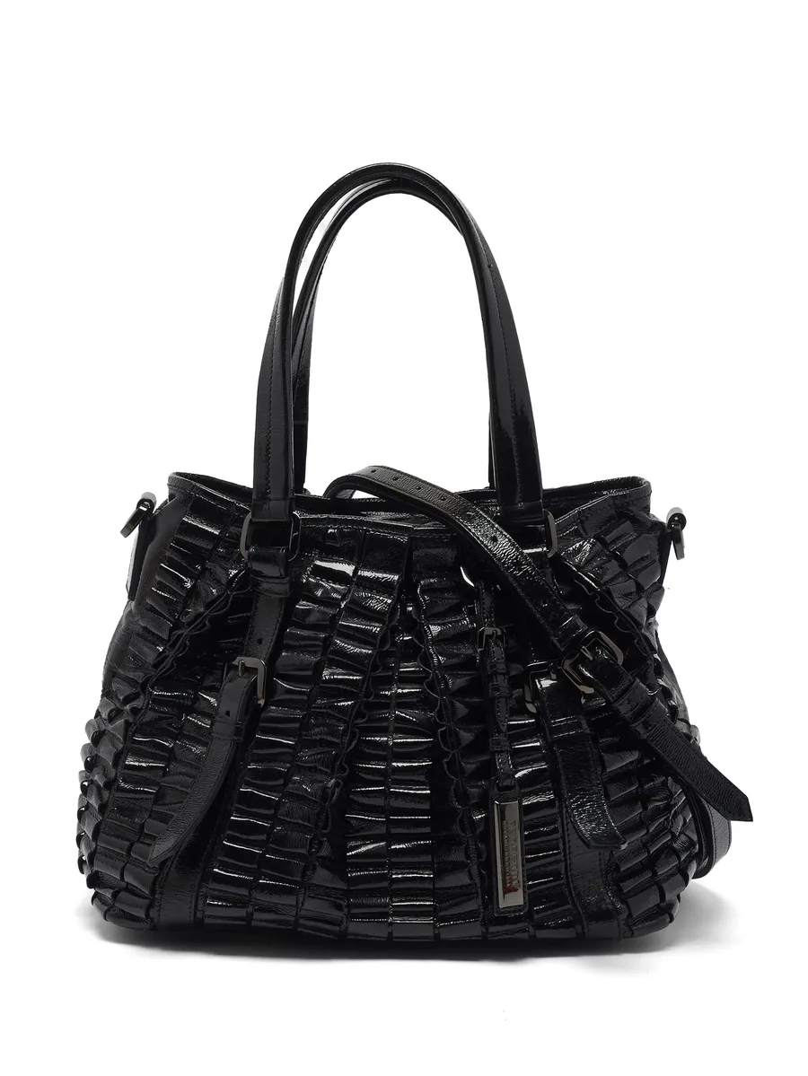 large Lowry patent leather tote bag 1