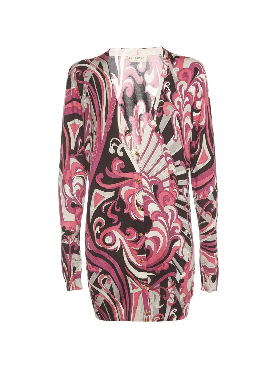 abstract-print cardigan 1