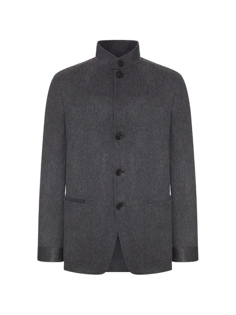 high-neck jacket