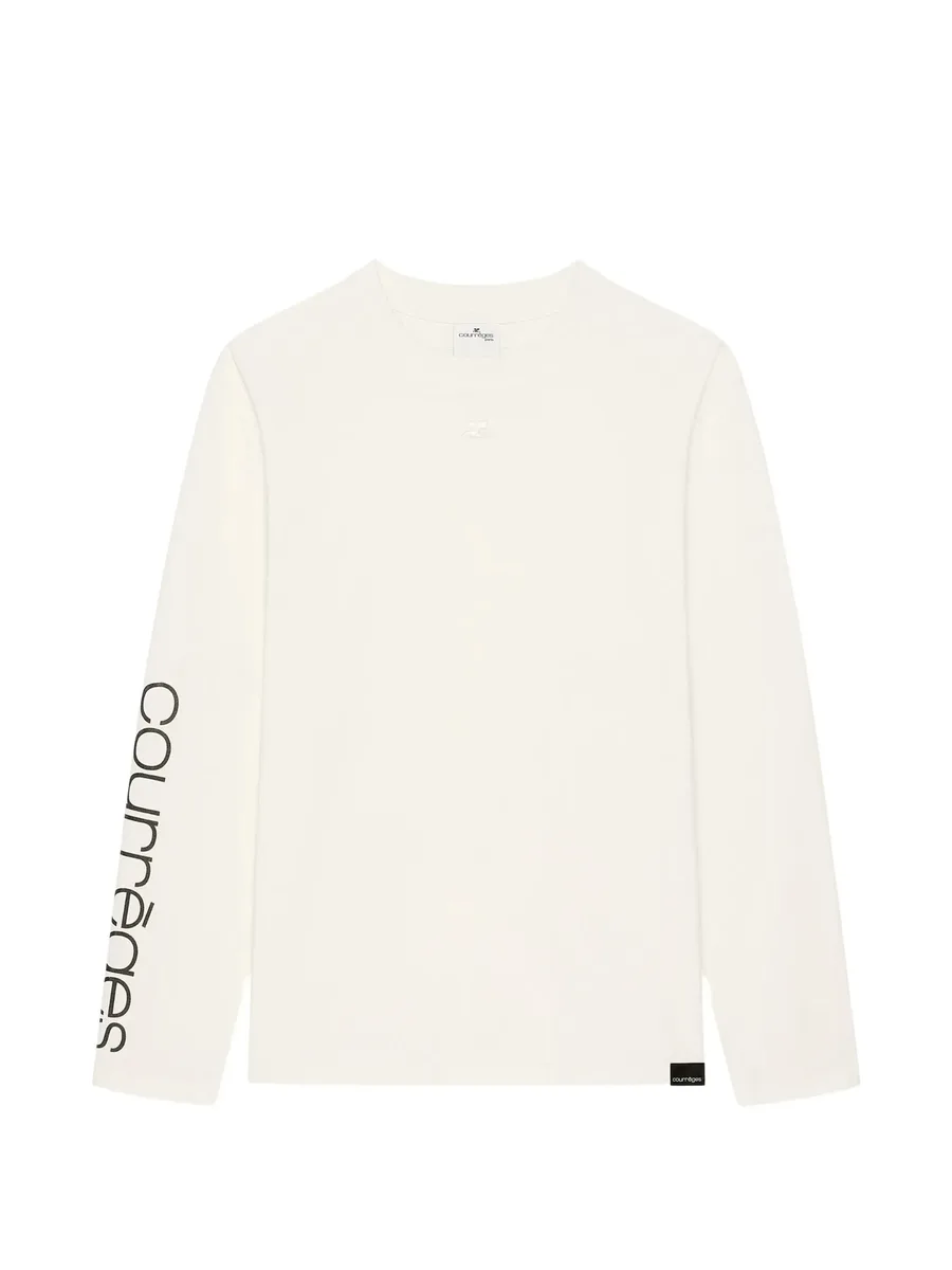 logo-print long-sleeve T-shirt 1