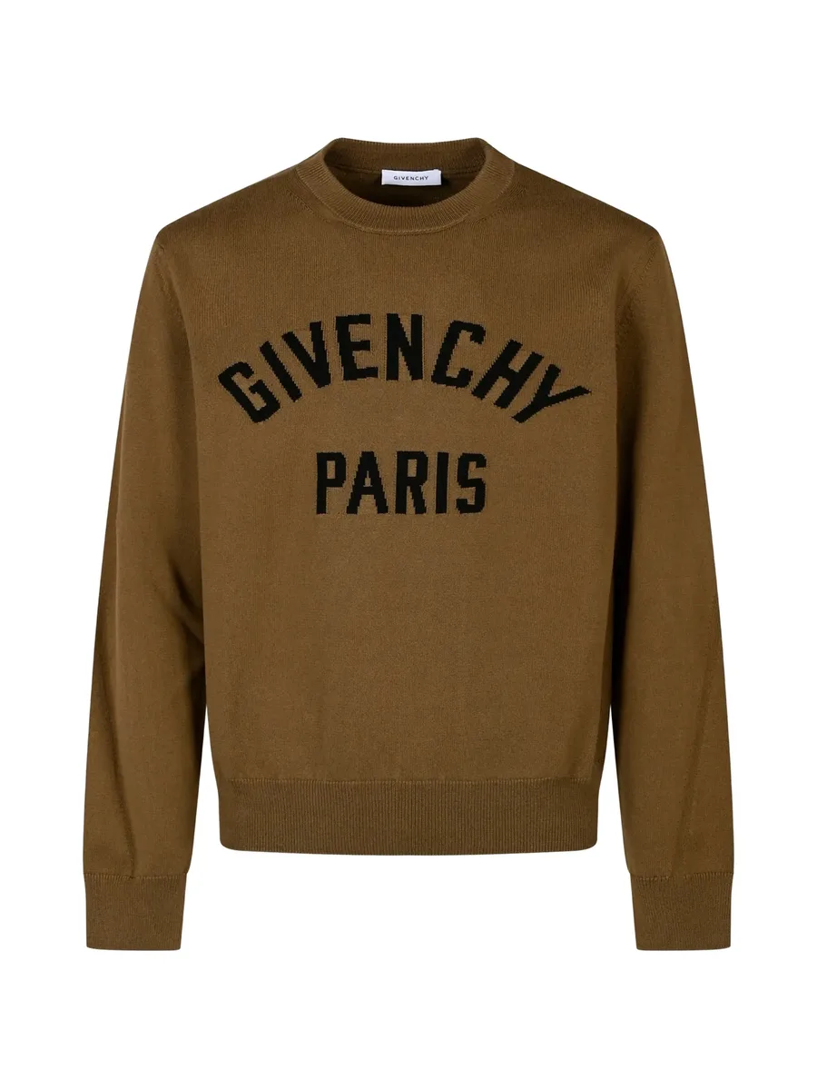 logo-intarsia sweater 1