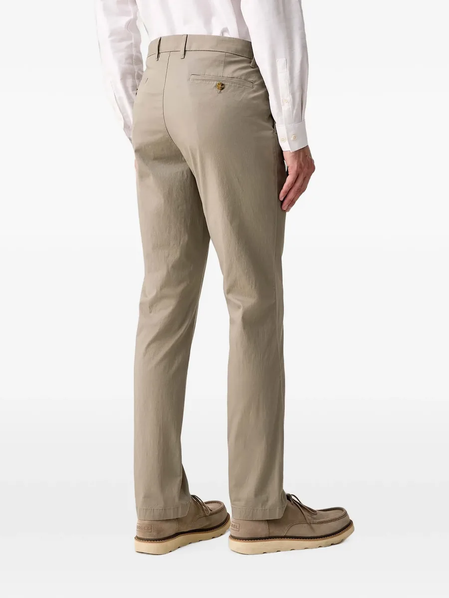 cotton-blend chino trousers with a slim fit 3