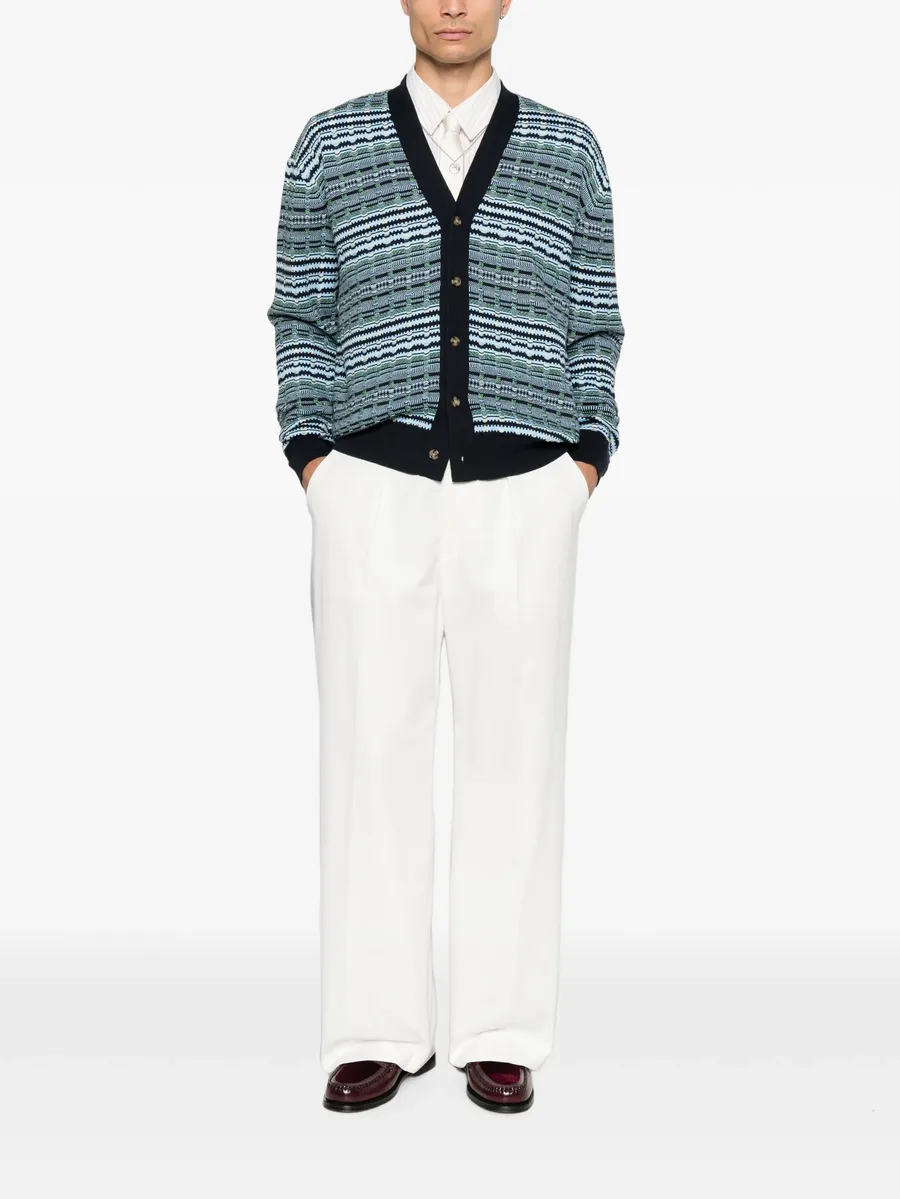 Coogi-knit cardigan 2