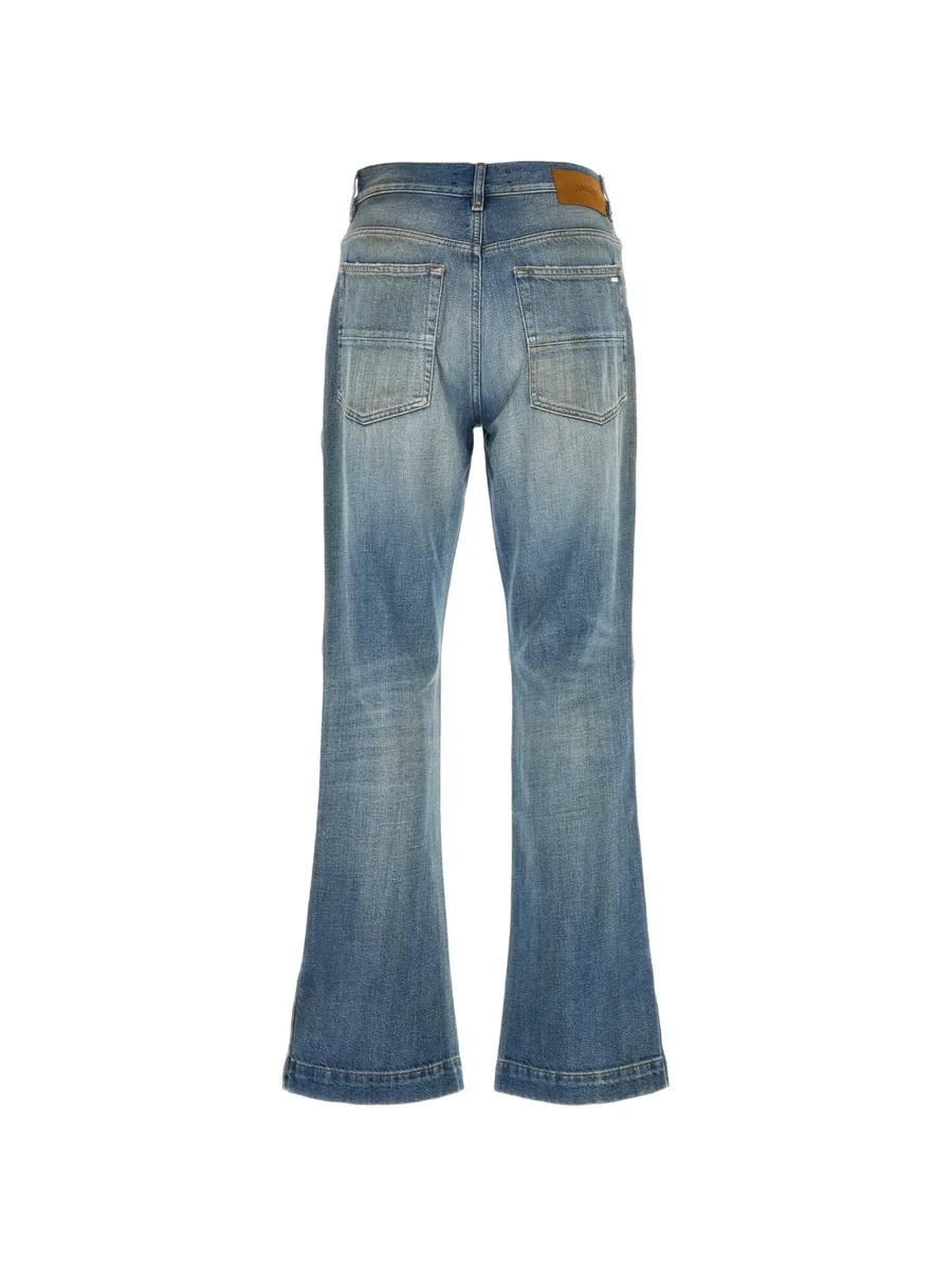 distressed flared jeans 2