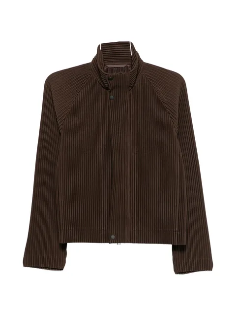 plissé raglan-sleeve sweater