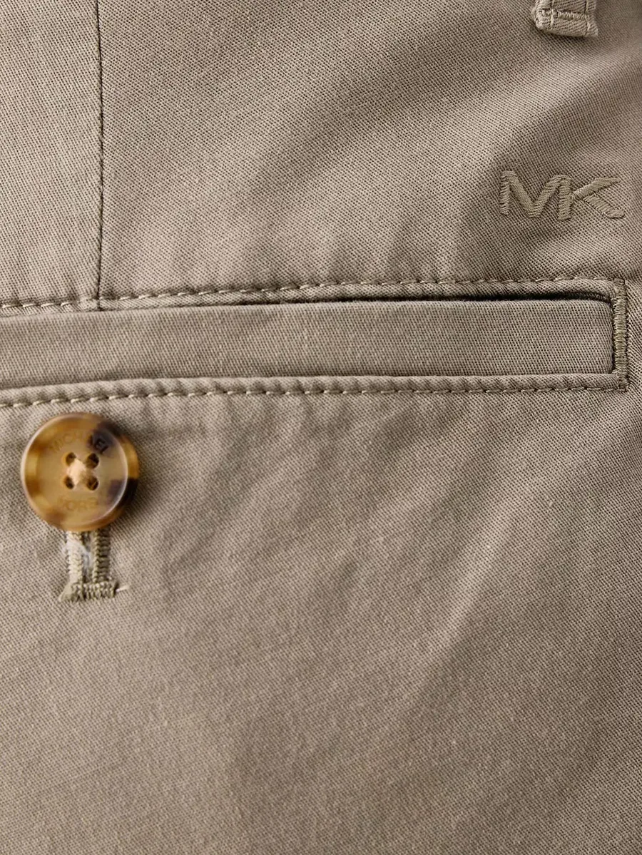cotton-blend chino trousers with a slim fit 4