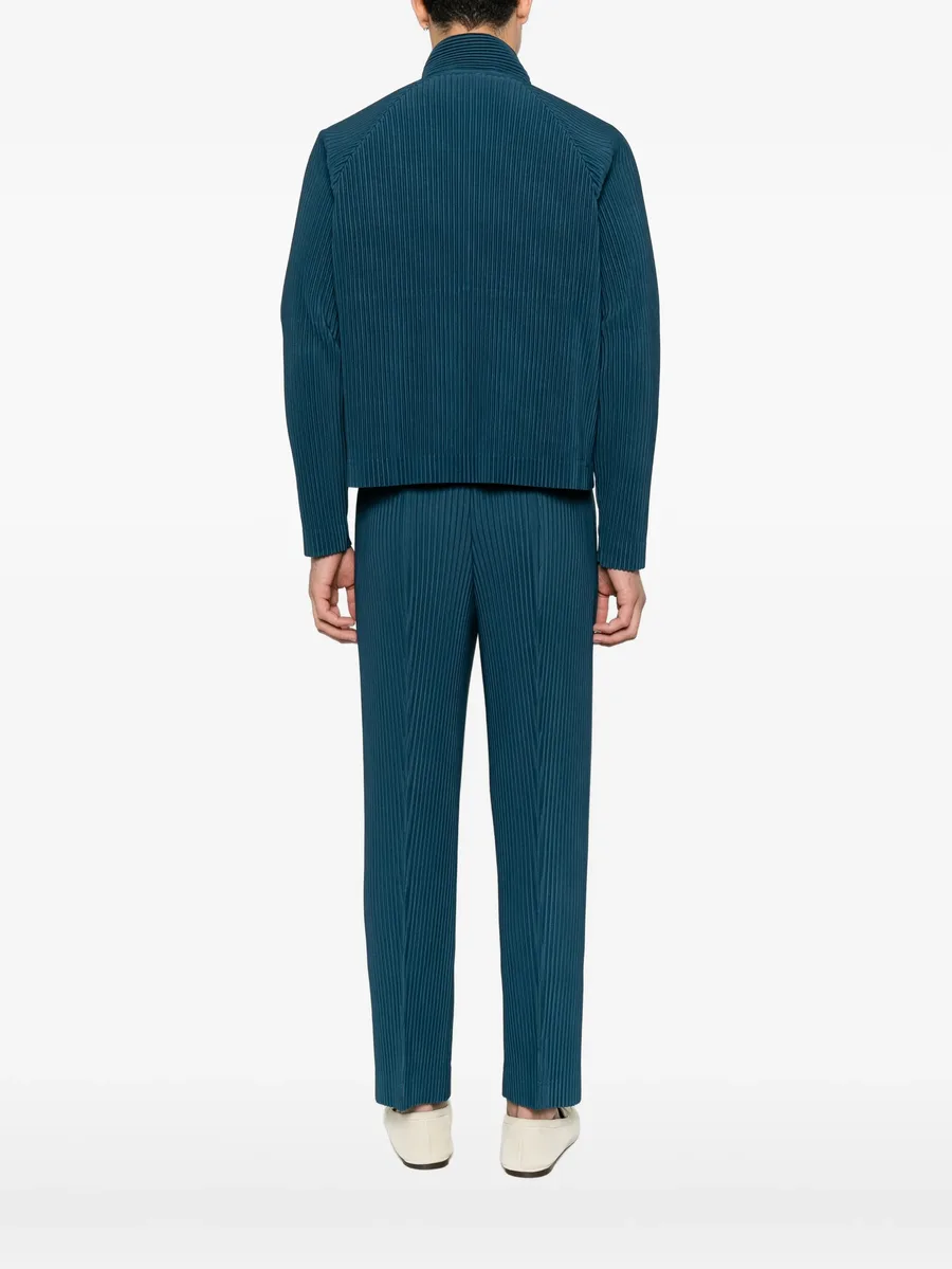 pleated high-neck jacket 3