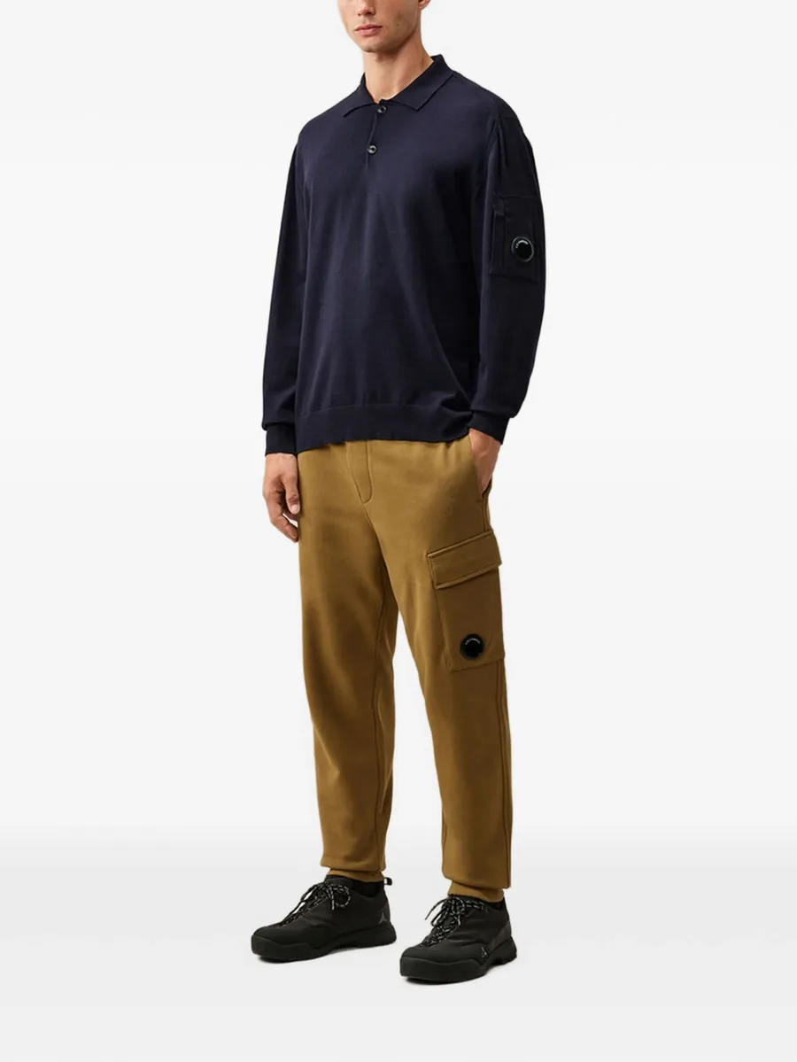 extrafine merino wool Lens polo sweater 2